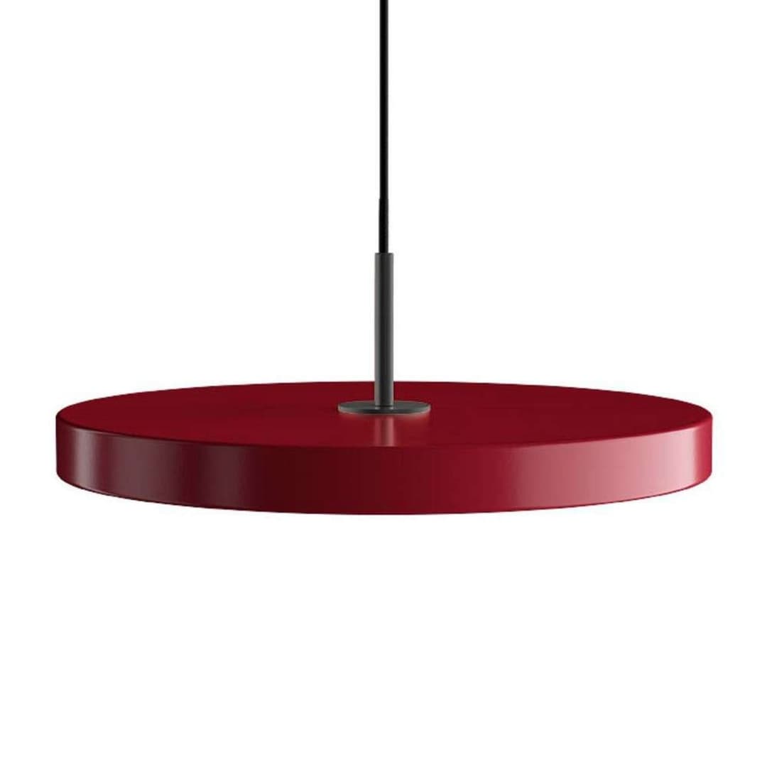 Asteria LED-Pendelleuchte, rot/schwarz - UMAGE - Wohnzimmer - Metall