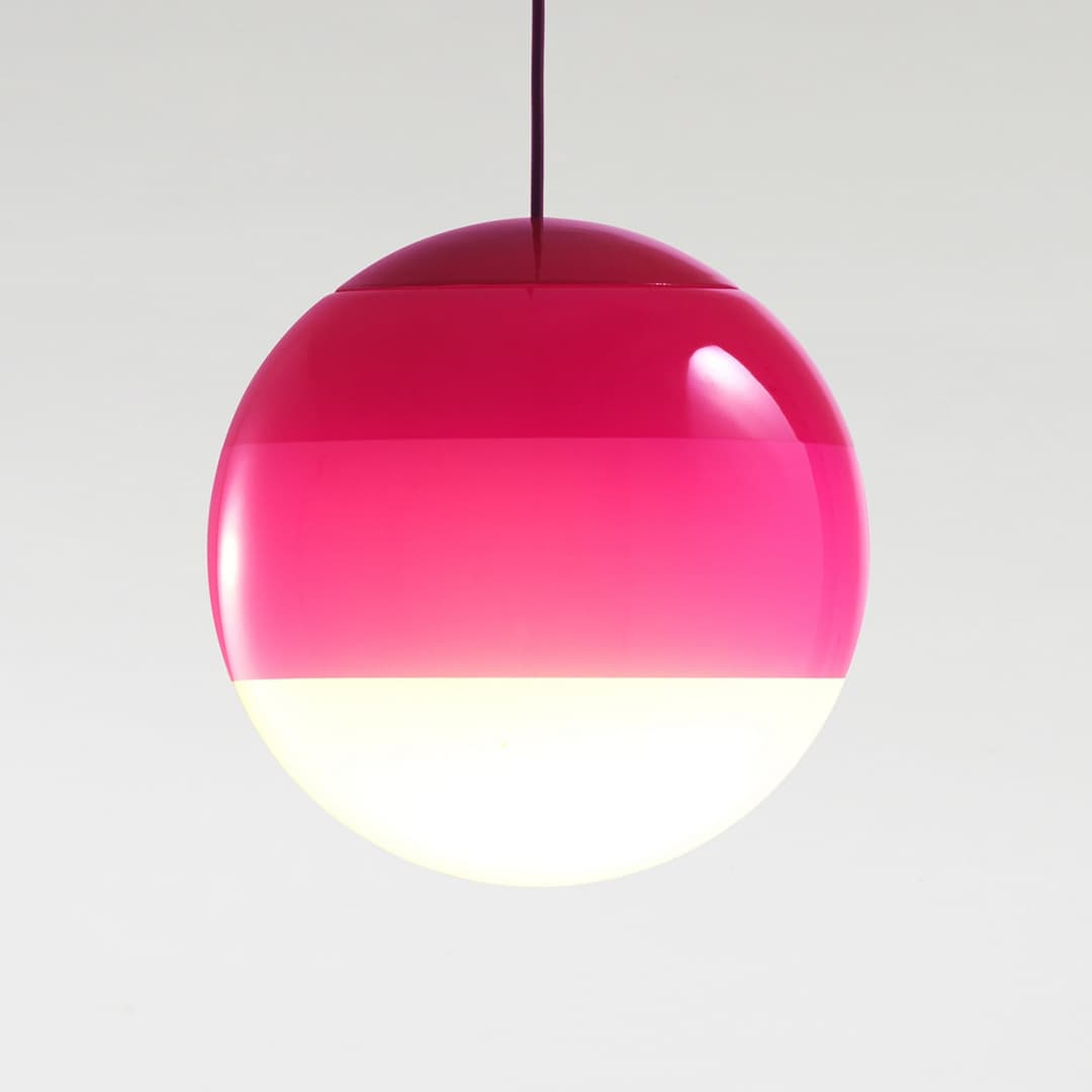Dipping Light 30 Pendelleucte Pink - Marset - Wohnzimmer - Design - Glas - Kugel