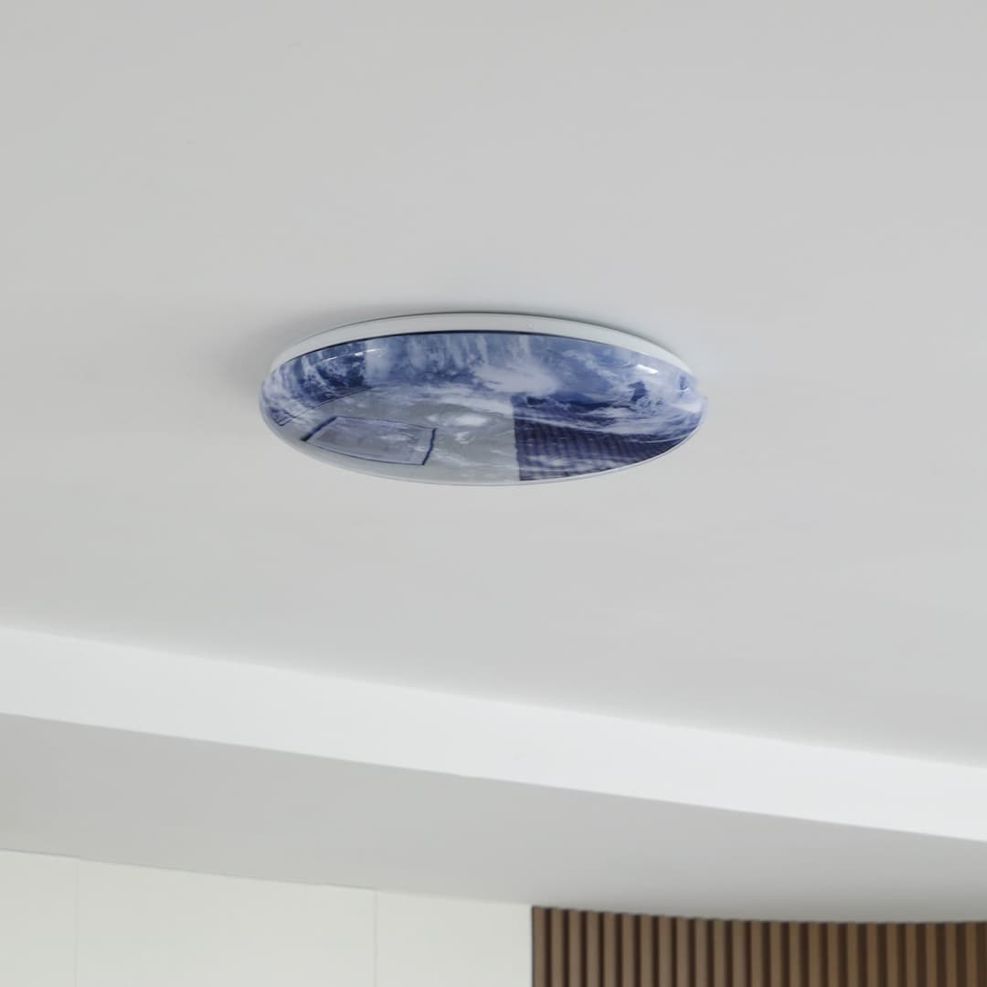 Orbi LED Deckenleuchte Ø48 Blue/White - Lindby - Wohnzimmer - Kunststoff - Rund
