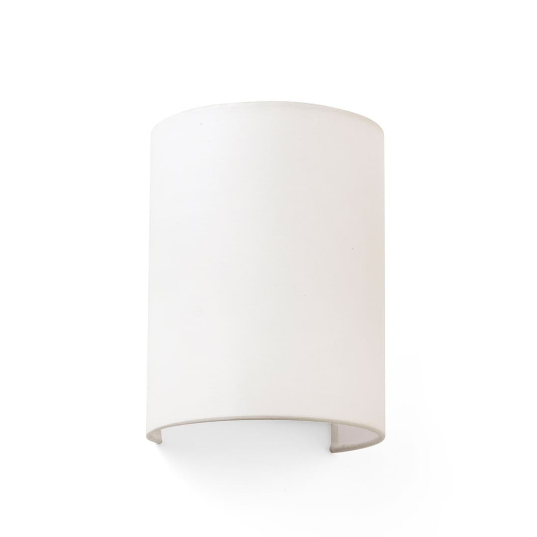 Cotton Wandleuchte, gewölbt, 20 x 15 cm, beige - Faro FARO BARCELONA - Wohnzimmer - Modern - Stoff / Textil