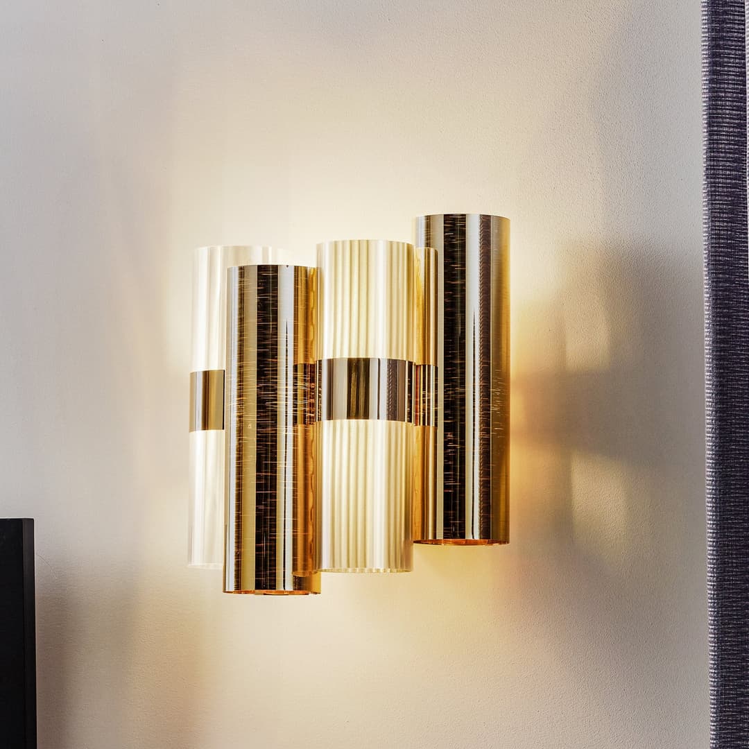 La Lollo Wandleuchte, goldfarben - Slamp - Wohnzimmer - Design - Kunststoff