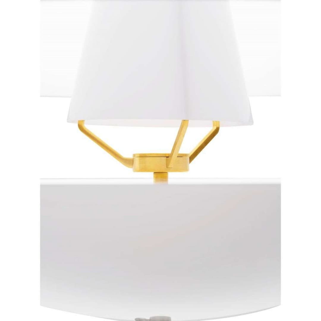 Clam Pendelleuchte Ø550 Opal/Brass - Fritz Hansen - Wohnzimmer - Glas