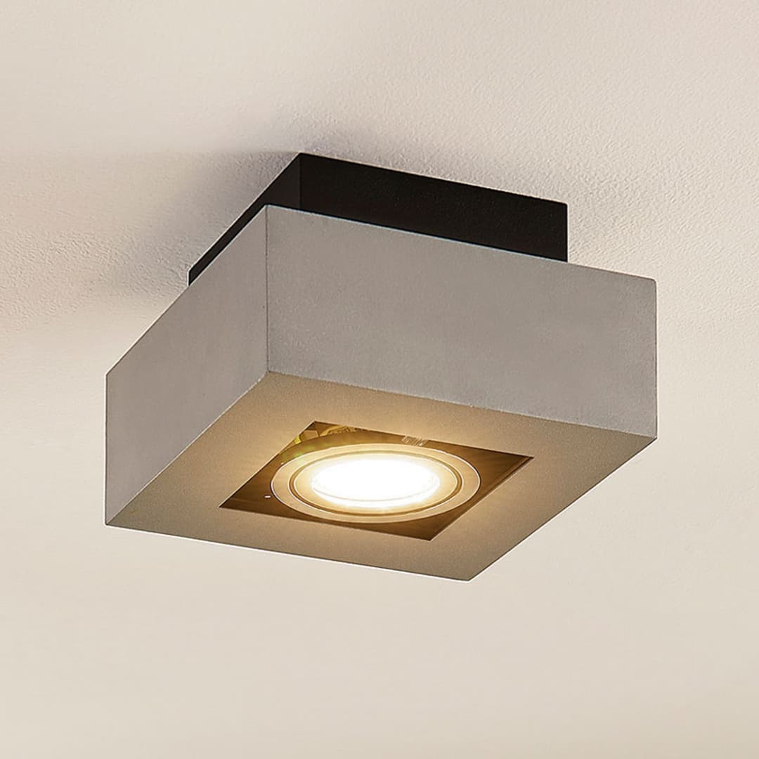 Vince 1 Deckenleuchte Silver - Arcchio - Flurbereich - Modern - Aluminium - Eckig