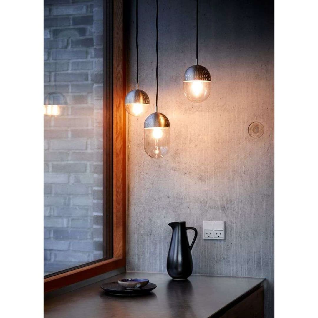Dot Pendel Medium Satin/Smoke - Woud - Wohnzimmer - Design - Metall