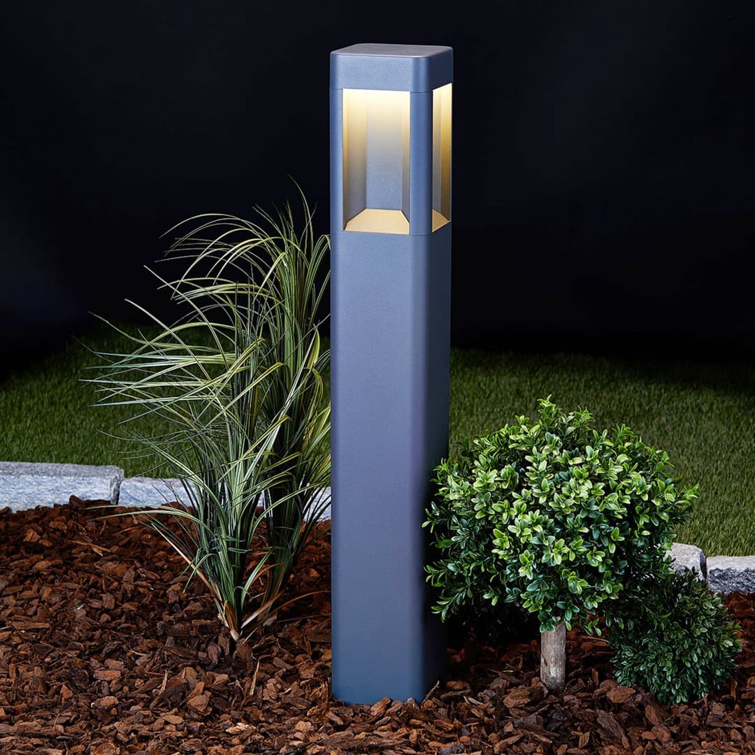 Annika Außen Gartenleuchte H80 Anthracite - Lucande - Modern - Metall - Einflammig