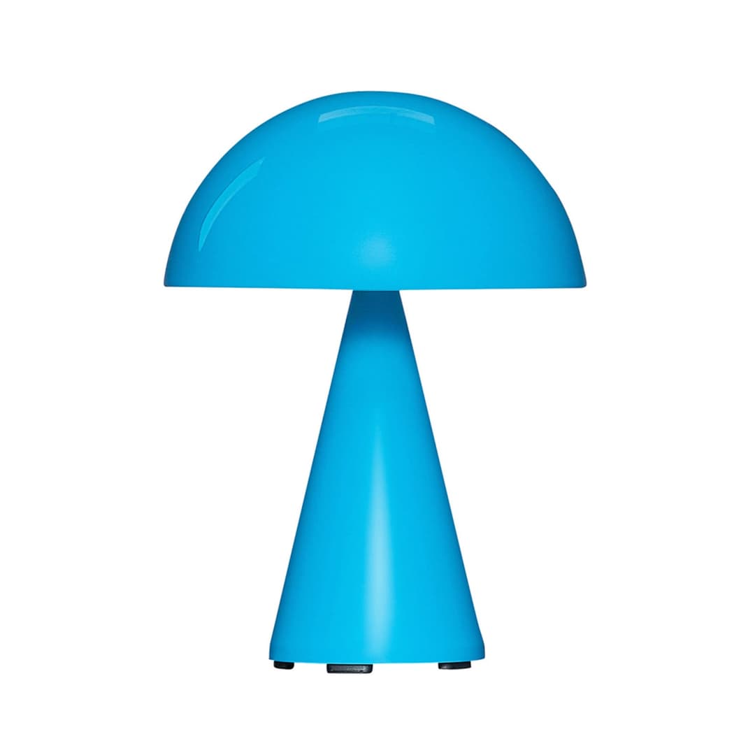 Mush LED-Akku-Tischleuchte, blau, IP44, dimmbar - HÜBSCH - Wohnzimmer - Design - Metall - Einflammig