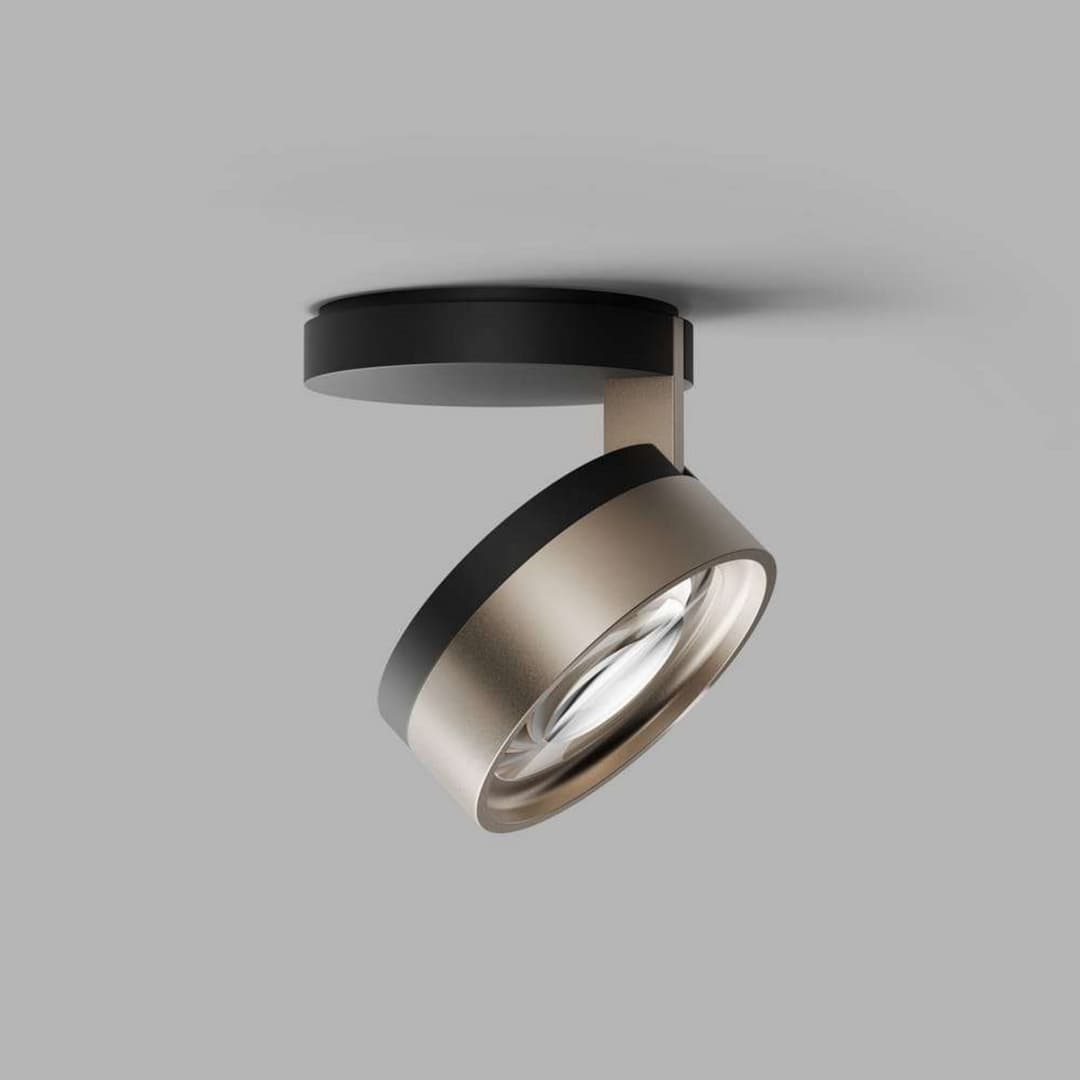 Blade C1+ Slim Deckenstrahler, gold/schwarz - Light-Point LIGHT-POINT Design by Studio F.A. Porsche - Wohnzimmer - Aluminium