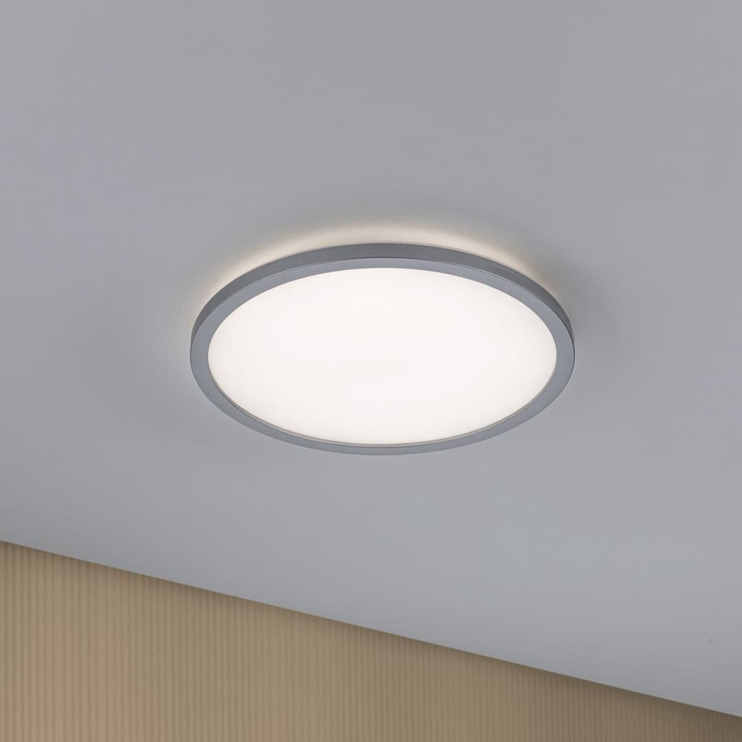 Atria Shine LED-Panel chrom Ø29cm 3000K an/aus IP20 Paulmann - Wohnzimmer - Modern - Kunststoff - Rund
