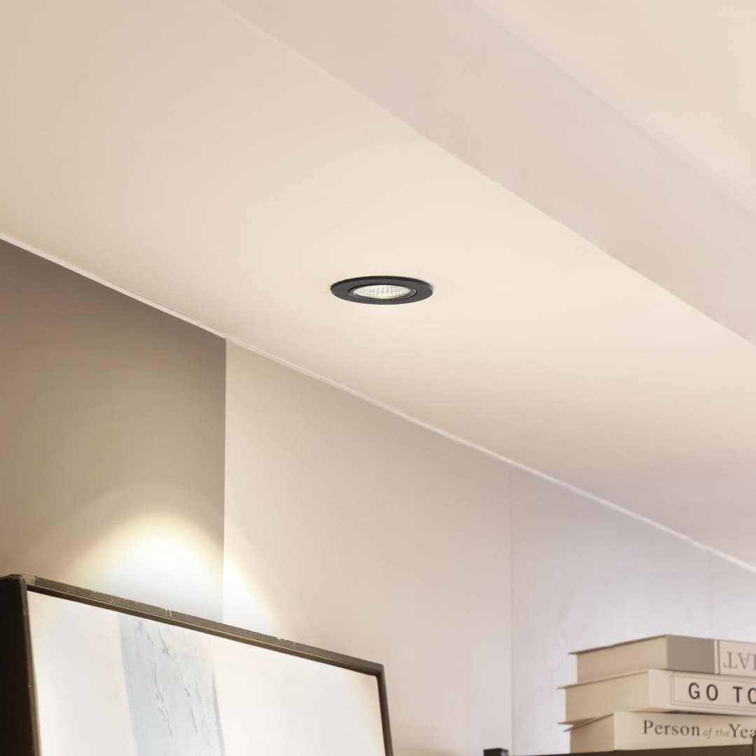 Zarik LED Einbauspots 3000K Schwarz - Arcchio - Wohnzimmer - Modern - Aluminium - Rund