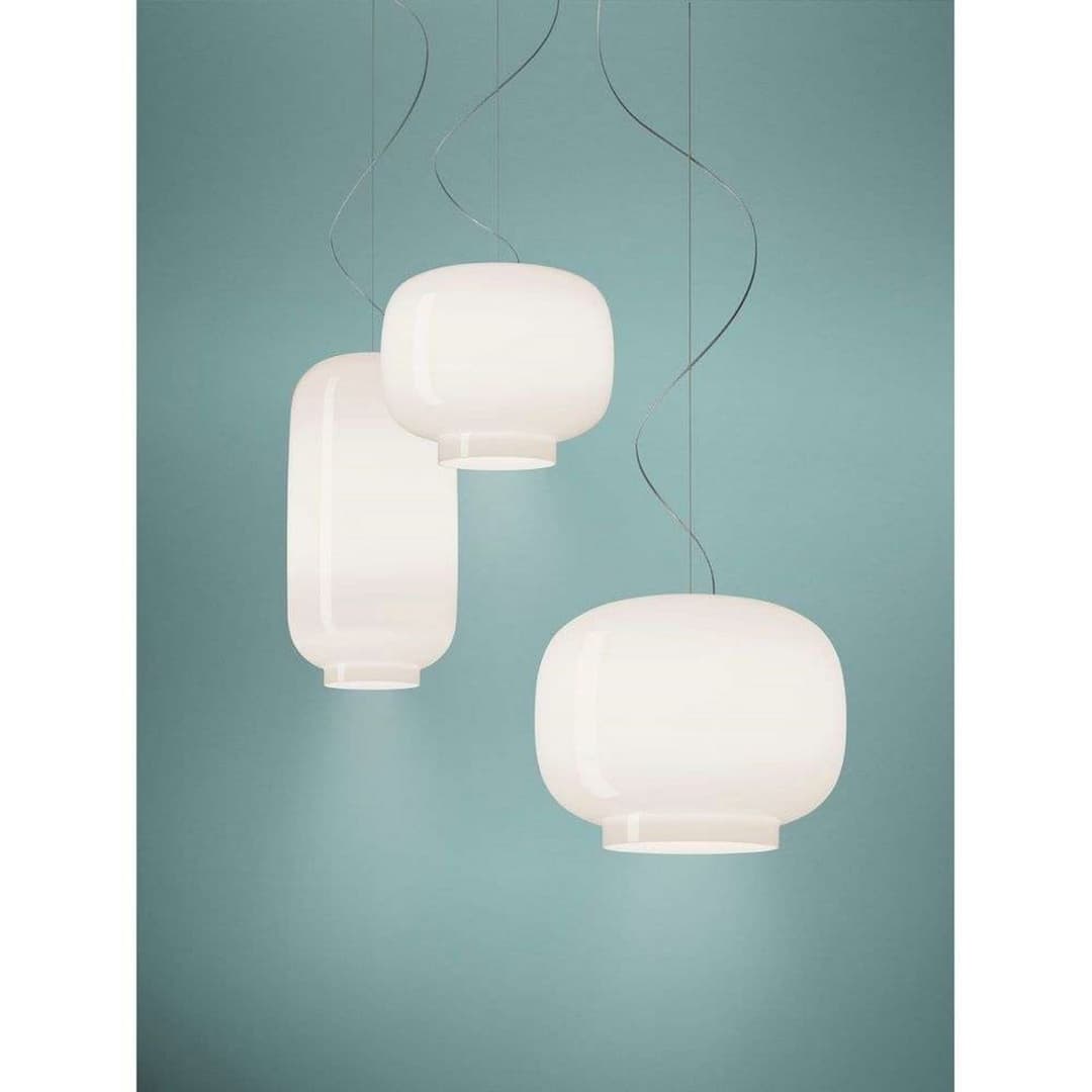 Chouchin 2 Pendelleuchte White - Foscarini - Esszimmer - Glas
