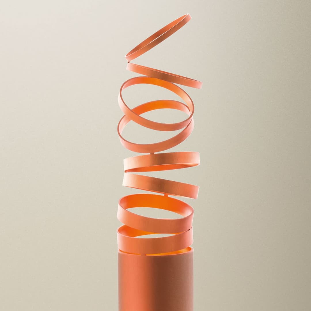 Decomposé Light F LED Stehleuchte Orange - Artemide - Wohnzimmer - Design - Metall