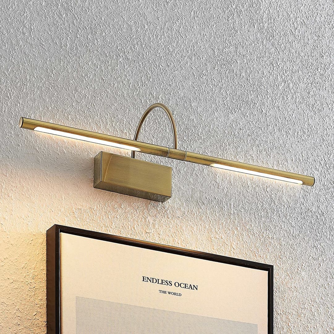 Fehmke LED Wandleuchte Antique Brass - Lucande - Wohnzimmer - Antik - Aluminium - Mehrflammig
