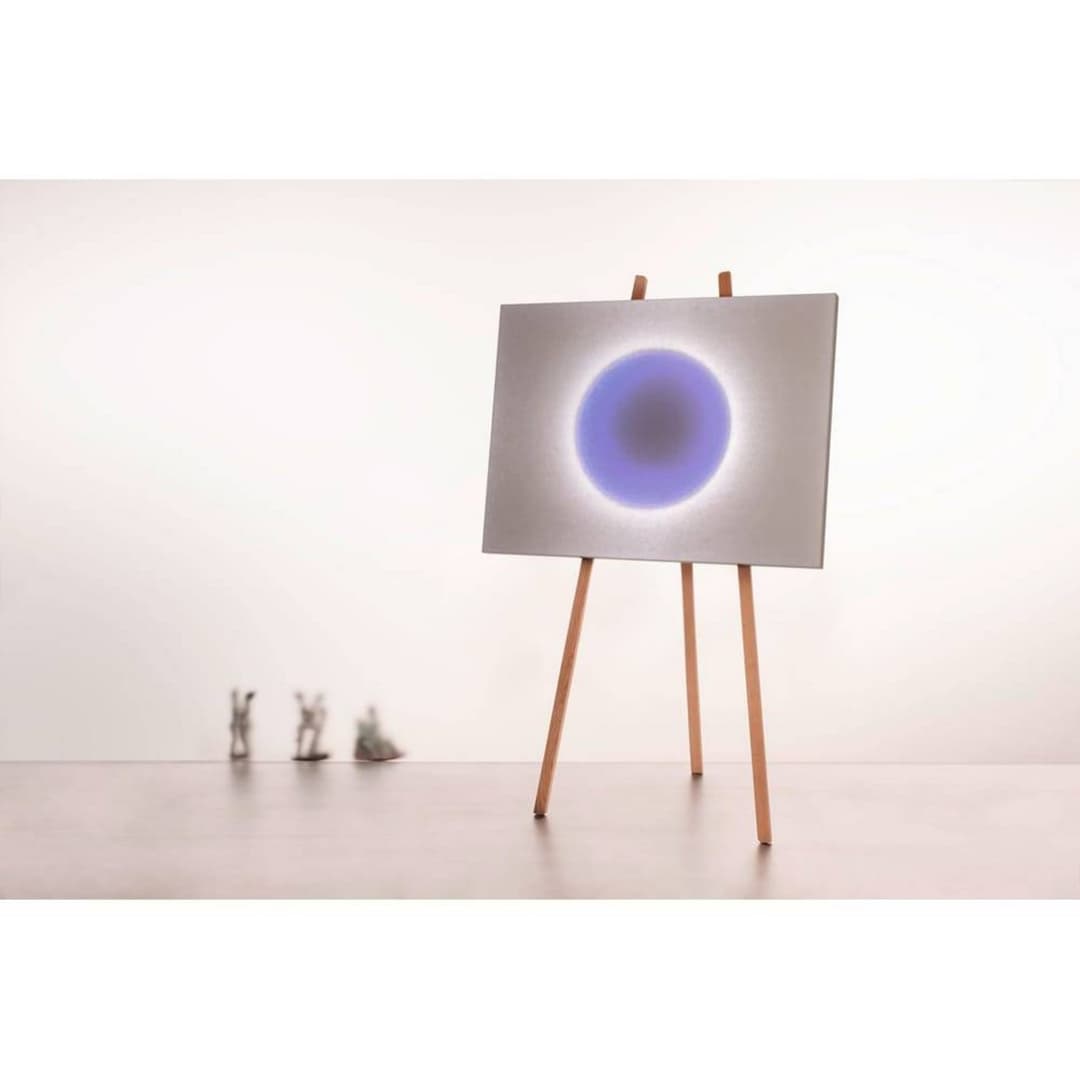 Moodmoon Framed Stehleuchte RGBW White/Wood - Ingo Maurer - Wohnzimmer - Papier / Karton