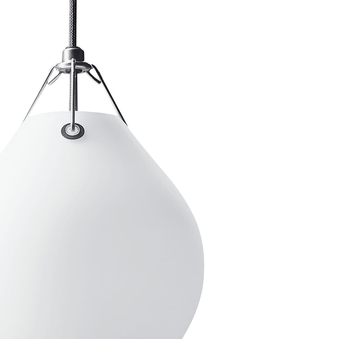 Moser Pendelleuchte Ø20,5 cm Matt White/Opal - Louis Poulsen - Wohnzimmer - Design - Glas - Einflammig
