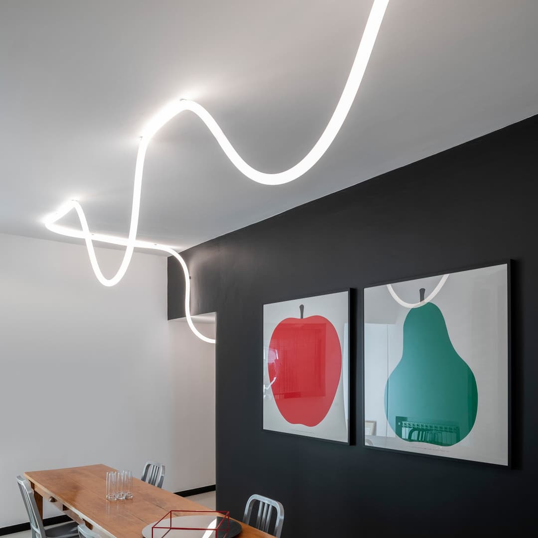 La linea LED-Lichtschlauch, 2,5 Meter - Artemide - Wohnzimmer - Design - Kunststoff