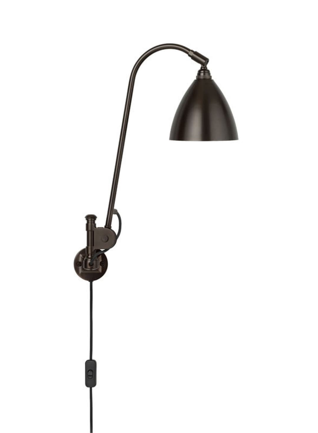 Bestlite BL6 Wandleuchte, Ø 16 cm, schwarz/messing - GUBI - Wohnzimmer - Metall