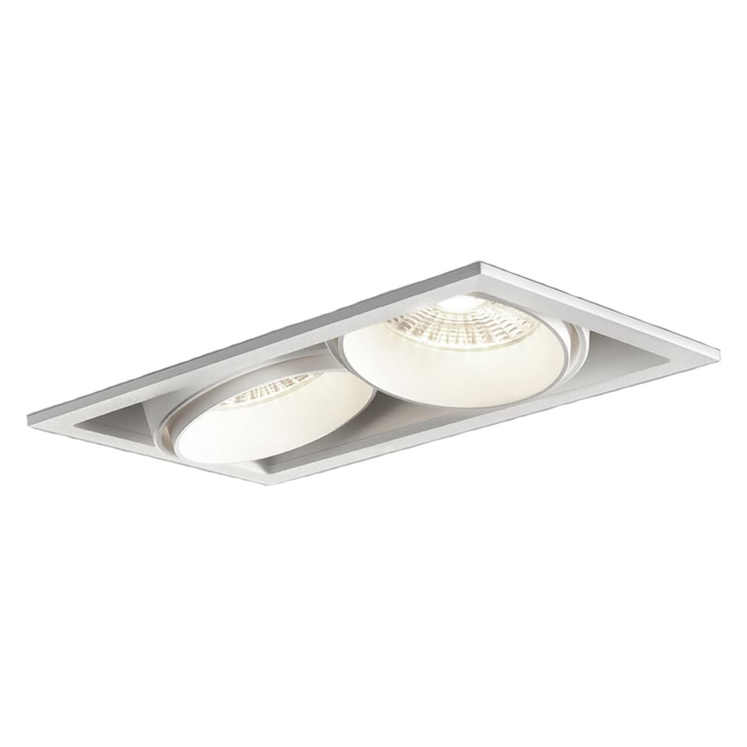 Ghost+ 2 Einbauspots 18W 2700/3000K White - LIGHT-POINT - Wohnzimmer - Metall
