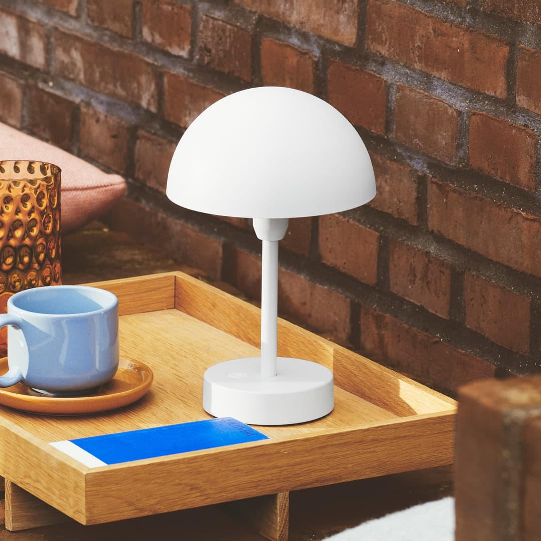 Ellen To-Go Portable Tischleuchte IP44 White - Nordlux - Balkon - Aluminium - Einflammig