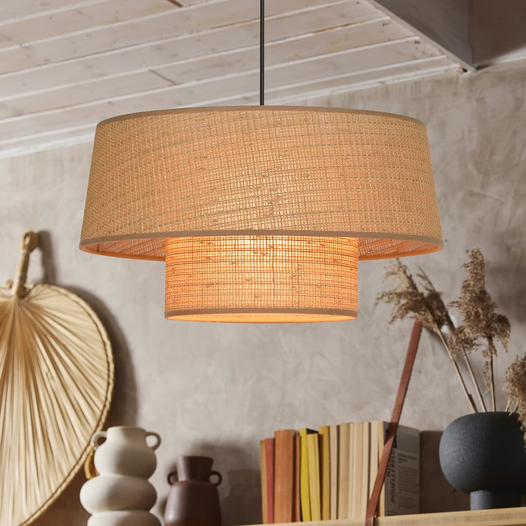 Mali Hängeleuchte jamaica Ø 38 cm Papier - Corep SAS - Wohnzimmer - Papier / Karton - Mit Schirm