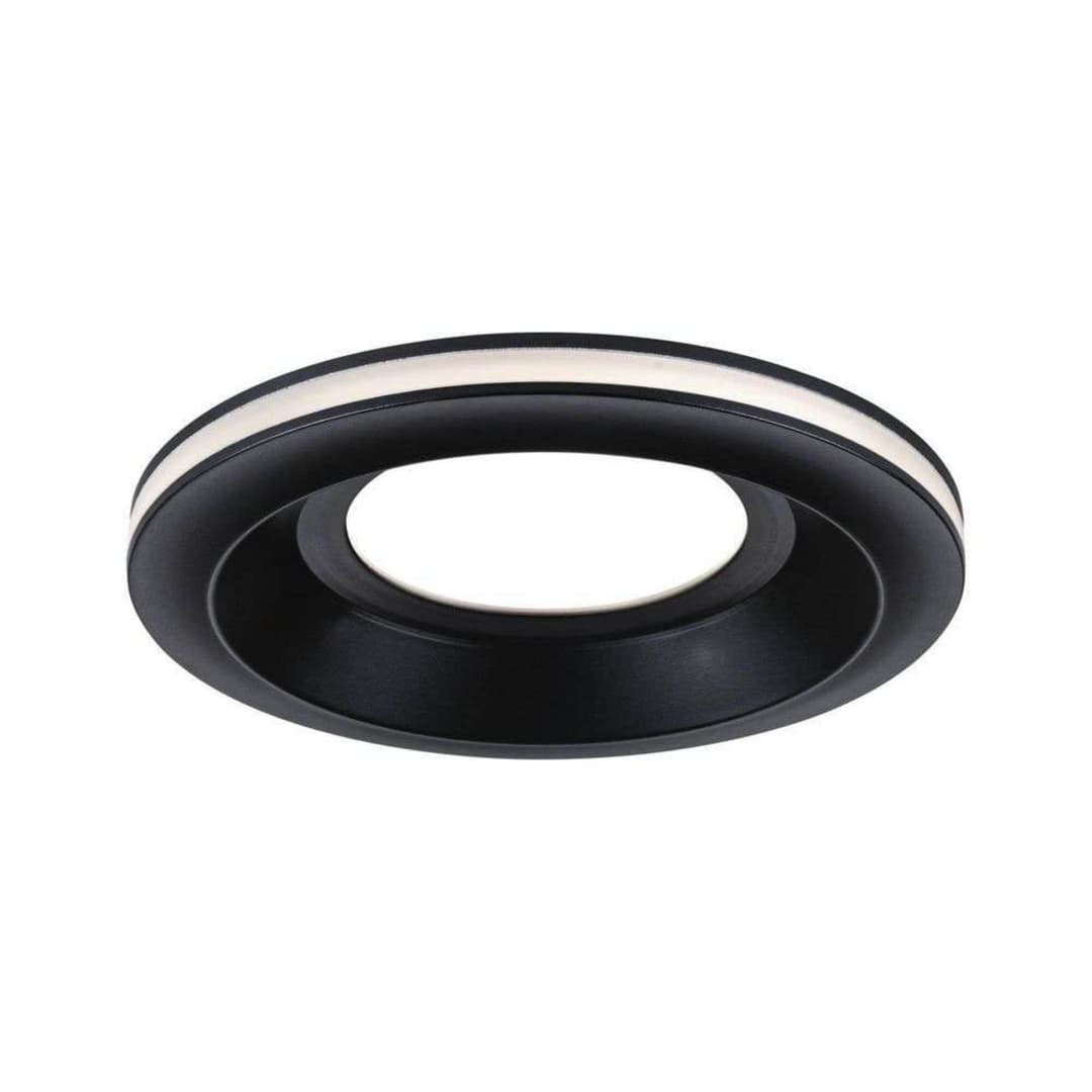 Sormus LED-Einbauleuchte Ø 10 cm IP65 schwarz 3er - Paulmann - Badezimmer - Modern - Kunststoff - Einflammig