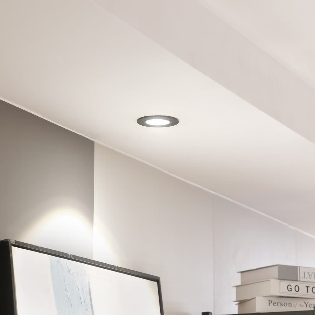 Zarik LED Einbauspots 4000K Schwarz - Arcchio - Wohnzimmer - Modern - Aluminium - Rund