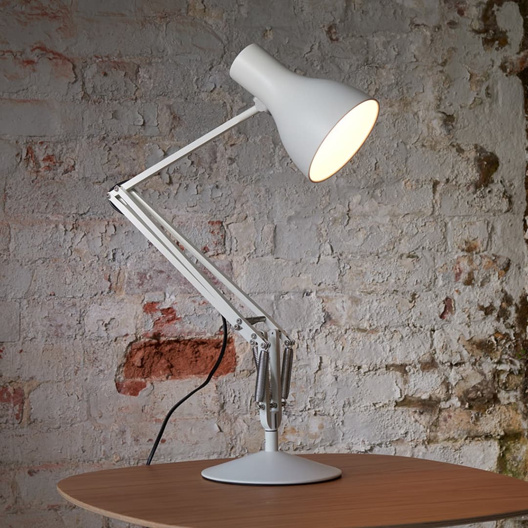 Type 75 Tischleuchte Alpine White - Anglepoise - Arbeitszimmer / Büro - Industrielles Design - Metall - Einflammig