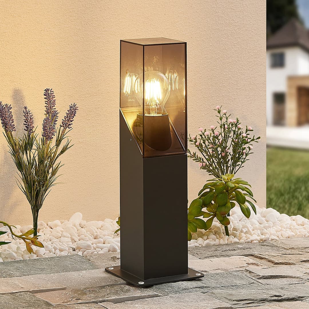 Fiola Gartenleuchte H40 Anthracite - Lucande - Terrasse - Modern - Metall - Einflammig