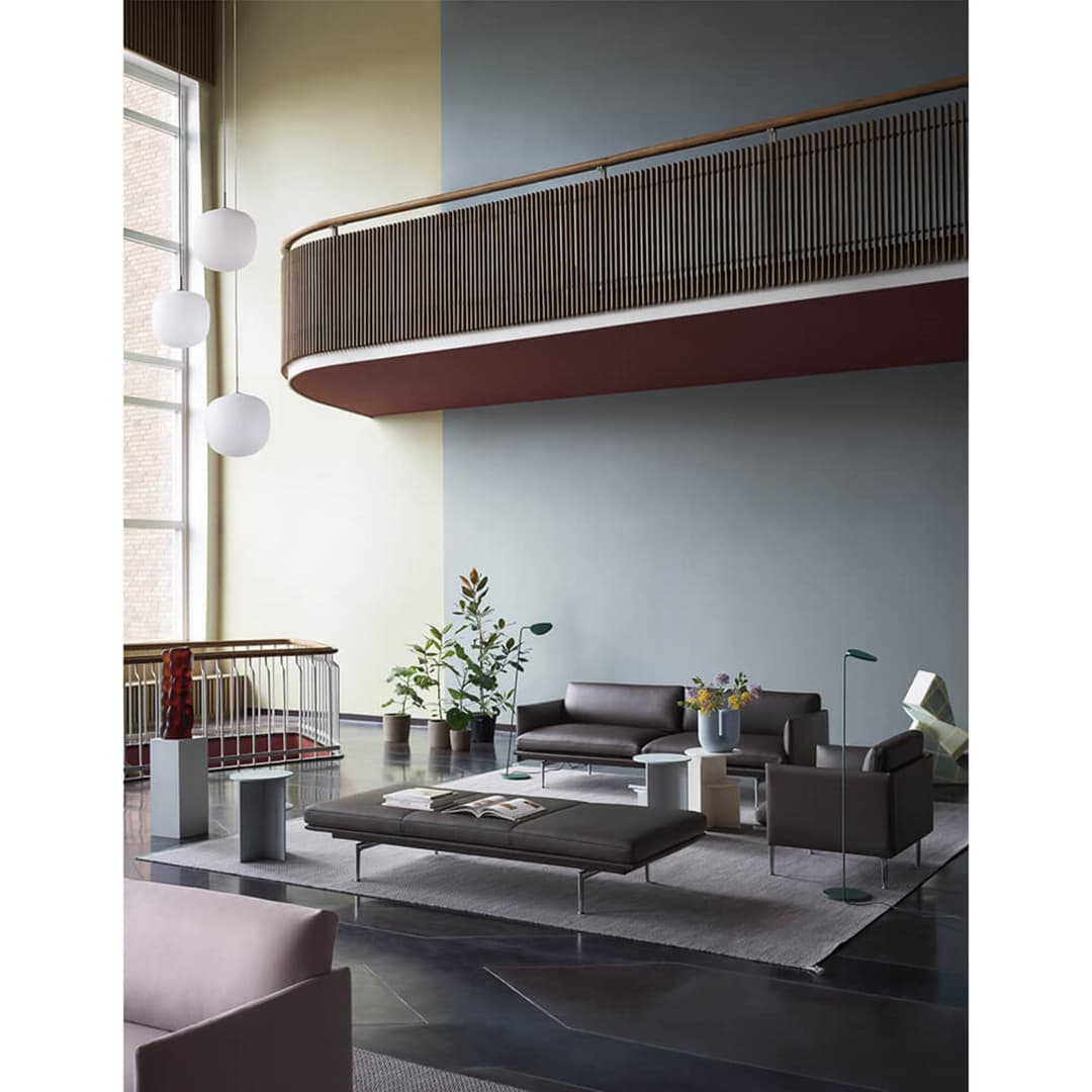 Rime Pendelleuchte Ø37 White/Grey - Muuto - Esszimmer - Glas