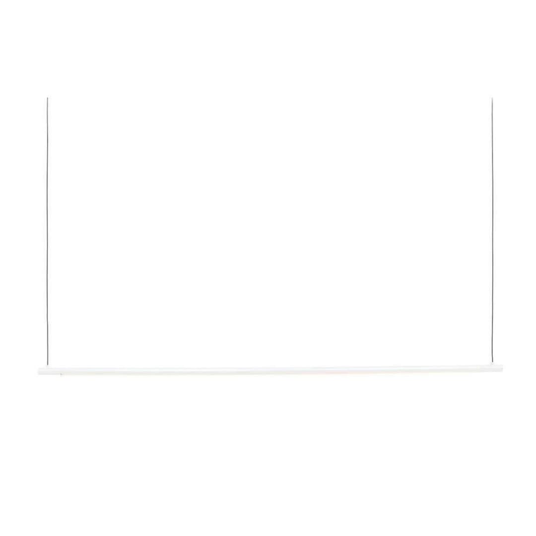 Straw 200 LED-Pendelleuchte, weiß, Länge 200 cm- Loom Design - Wohnzimmer - Modern - Aluminium - Balken