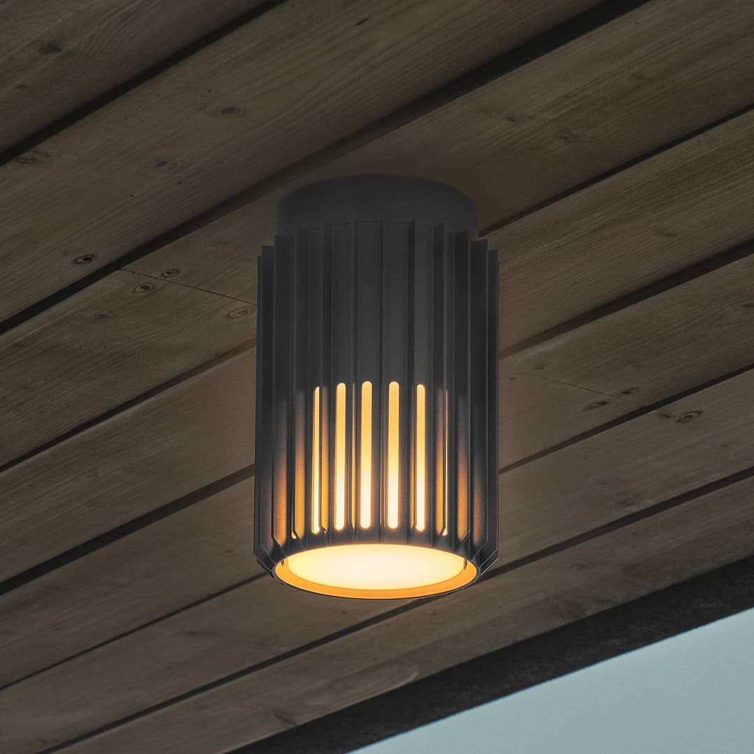 Aludra Außen Deckenleuchte Seaside Anthracite - Nordlux - Terrasse - Design - Aluminium - Rund