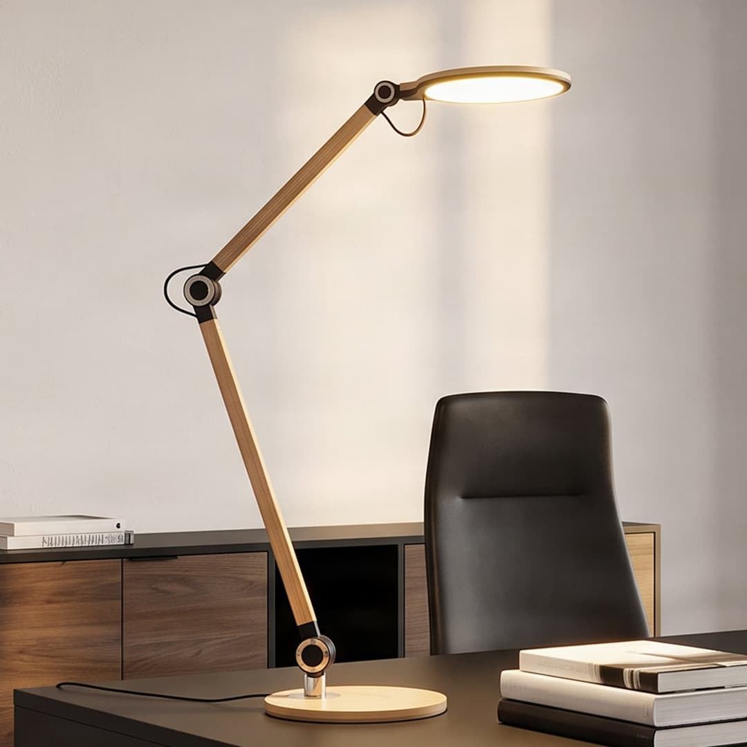 Nyxaris LED Tischleuchte CCT Gold - Lucande Lindby - Arbeitszimmer / Büro - Modern - Kunststoff - Einflammig
