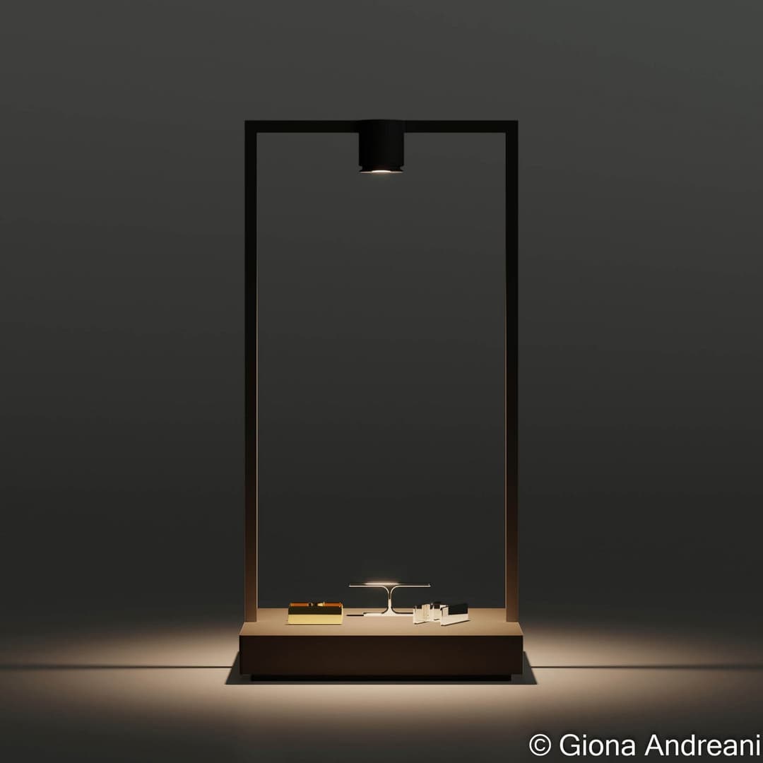 Curiosity 45 Focus Tischleuchte Black/Brown - Artemide Curiosity Focus - Wohnzimmer - Design - Metall