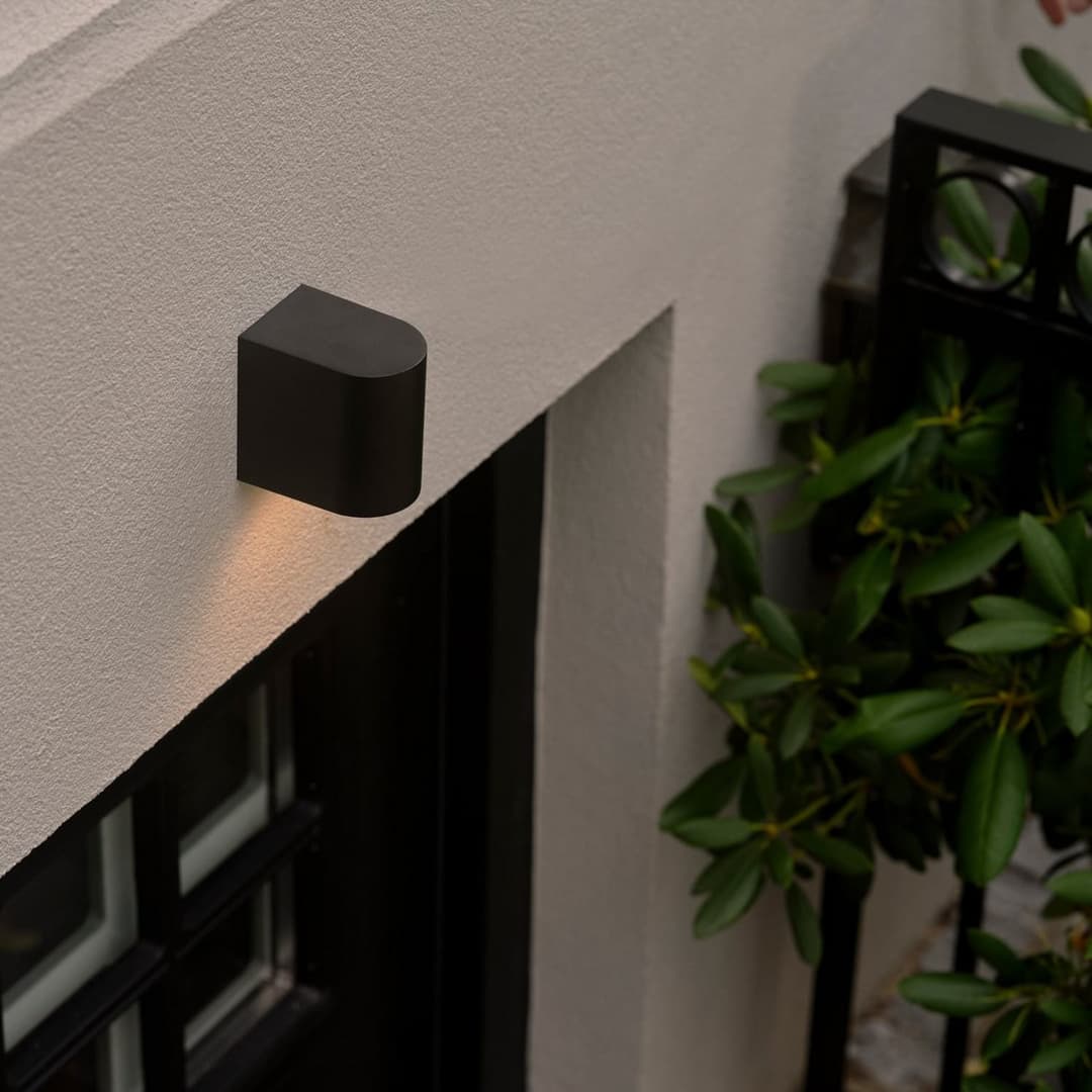 Dion Einzeln Außenwandleuchte, IP44, Schwarz - Nordlux Dion Single - Modern - Aluminium - Einflammig