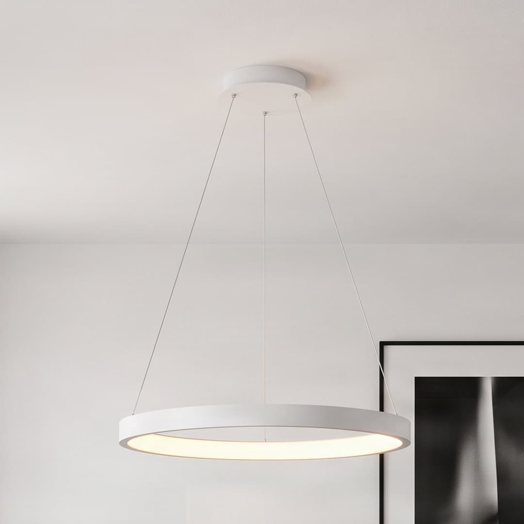Albiona Pendelleuchte Ø60 Hvid - Arcchio - Küche - Modern - Metall - Einflammig