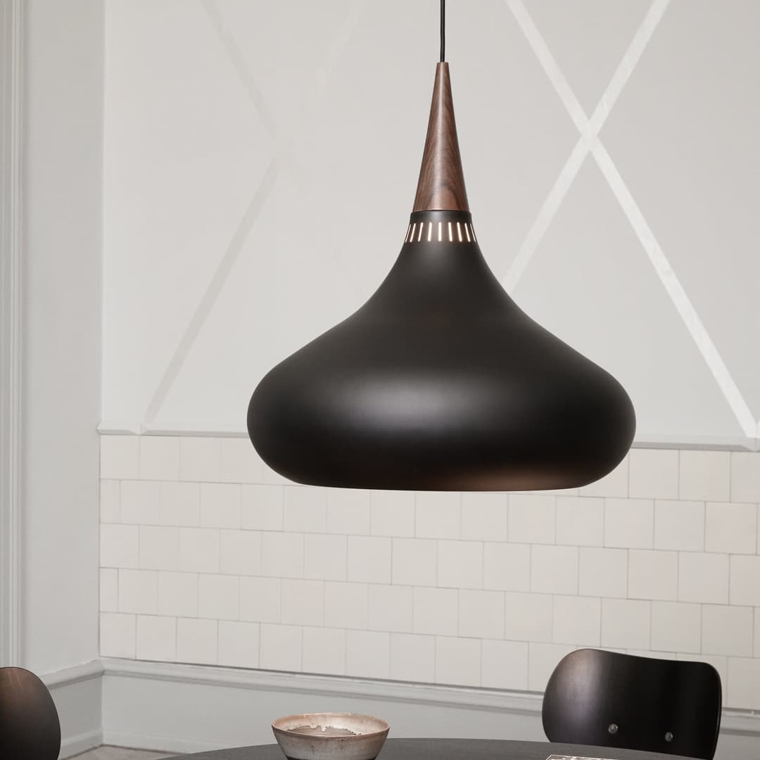 Orient Schwarz P3 Pendelleuchte - Fritz Hansen Orient P3 - Wohnzimmer - Design - Metall - Einflammig