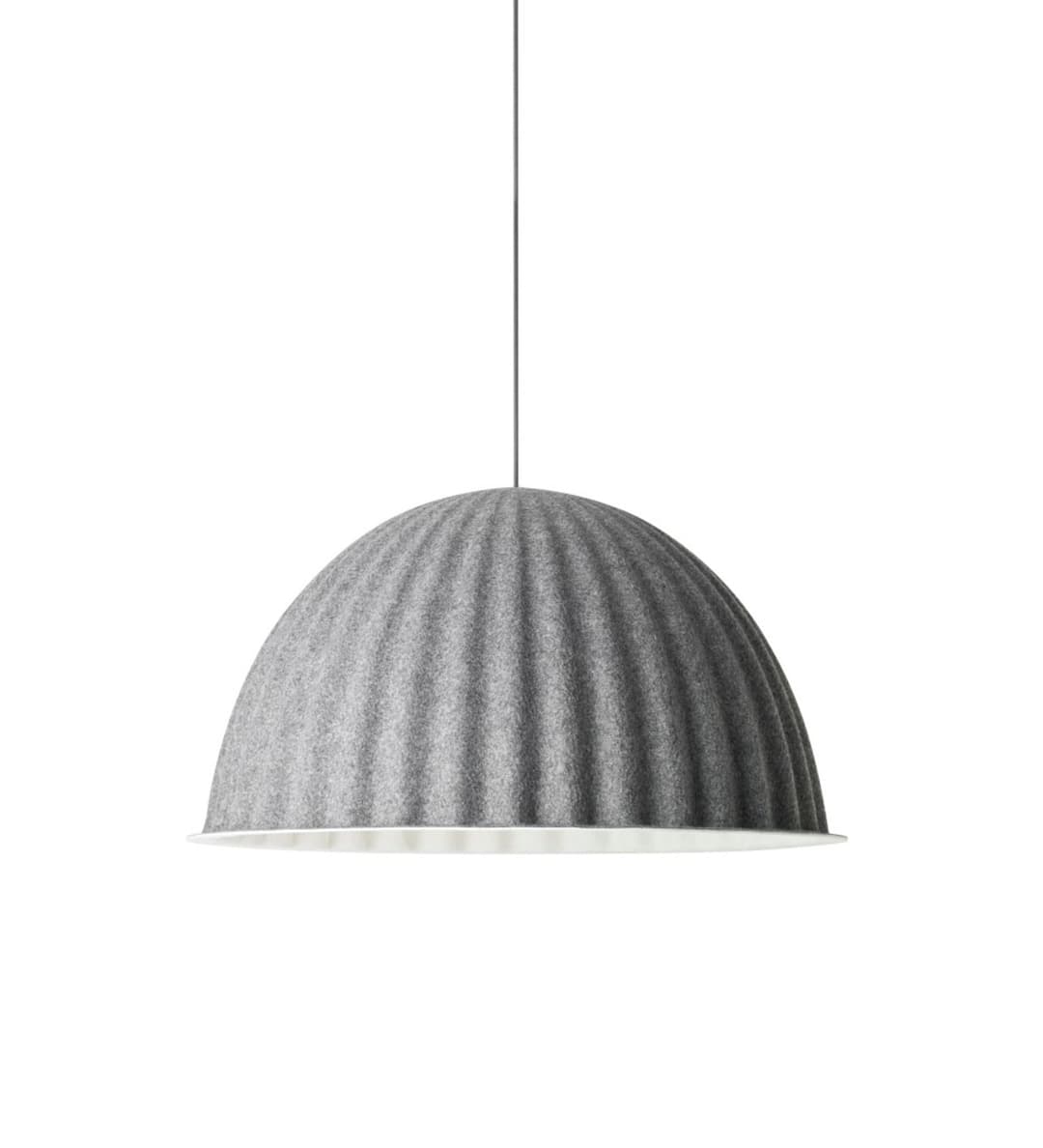 Under The Bell Pendelleuchte Ø82 Grey - Muuto - Esszimmer - Skandinavisch - Stoff / Textil - Einflammig