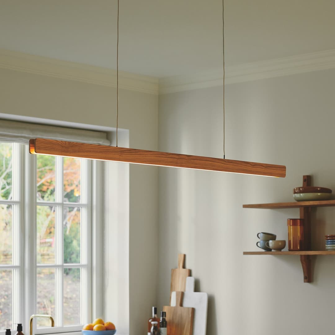 Ilgas Pendelleuchte Nature - Nordlux - Esszimmer - Holz - Einflammig