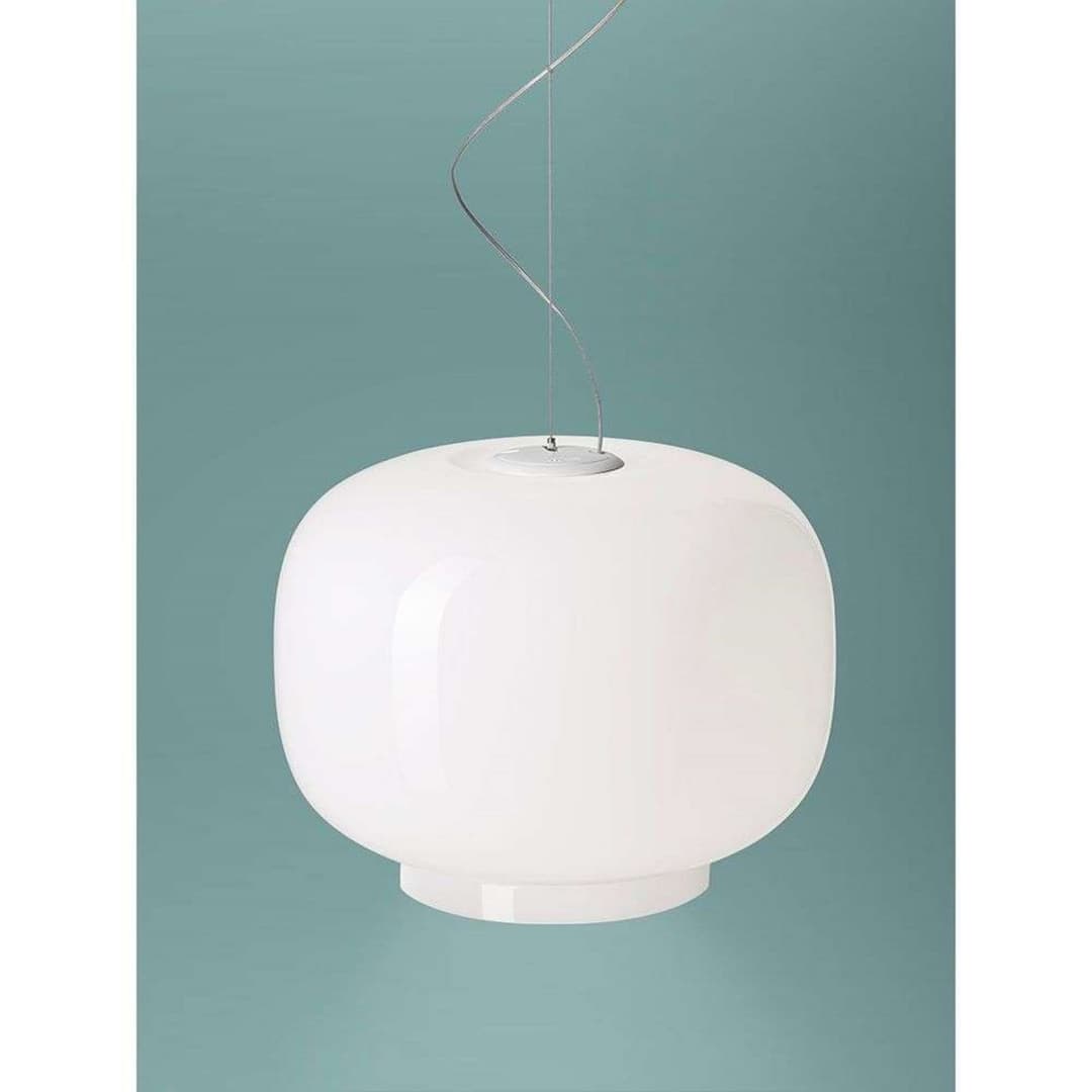 Chouchin 1 Pendelleuchte White - Foscarini - Esszimmer - Glas