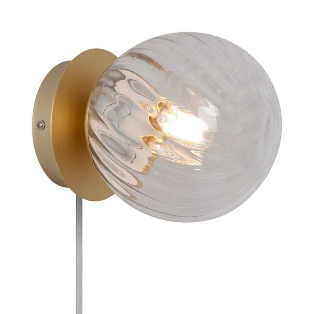 Chisell Wandleuchte Brass - Nordlux - Wohnzimmer - Glas