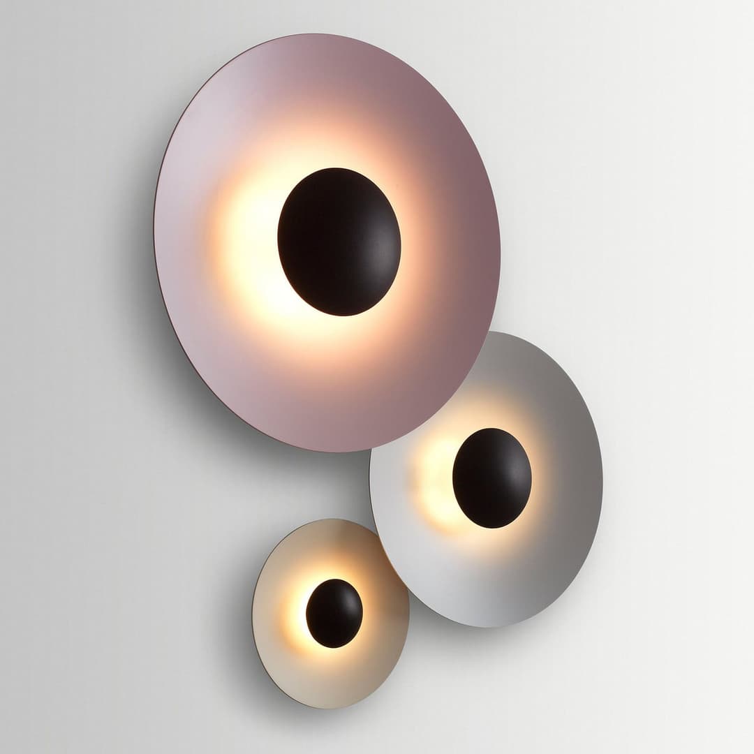 Ginger 32C Wandleuchte Stone Grey - Marset Ginger 32 C - Wohnzimmer - Design - Metall - Rund
