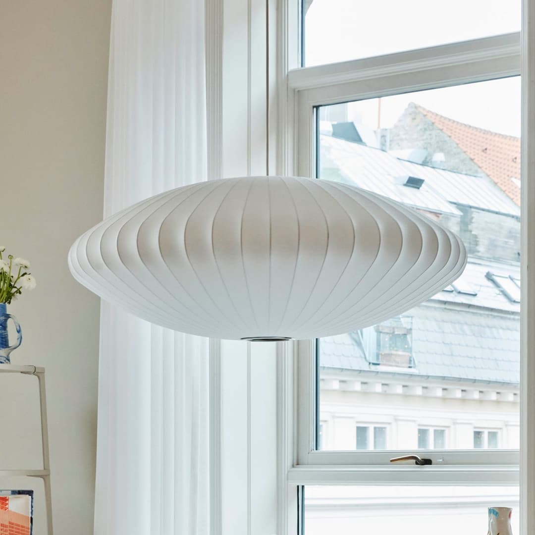 Nelson Saucer Bubble L Hängelampe, Ø 89 cm, weiß - HAY - Wohnzimmer - Design - Kunststoff - Einflammig