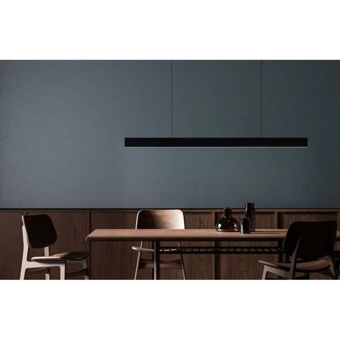 Supreme 150 LED Pendelleuchte Down Schwarz - Antidark - Wohnzimmer - Aluminium