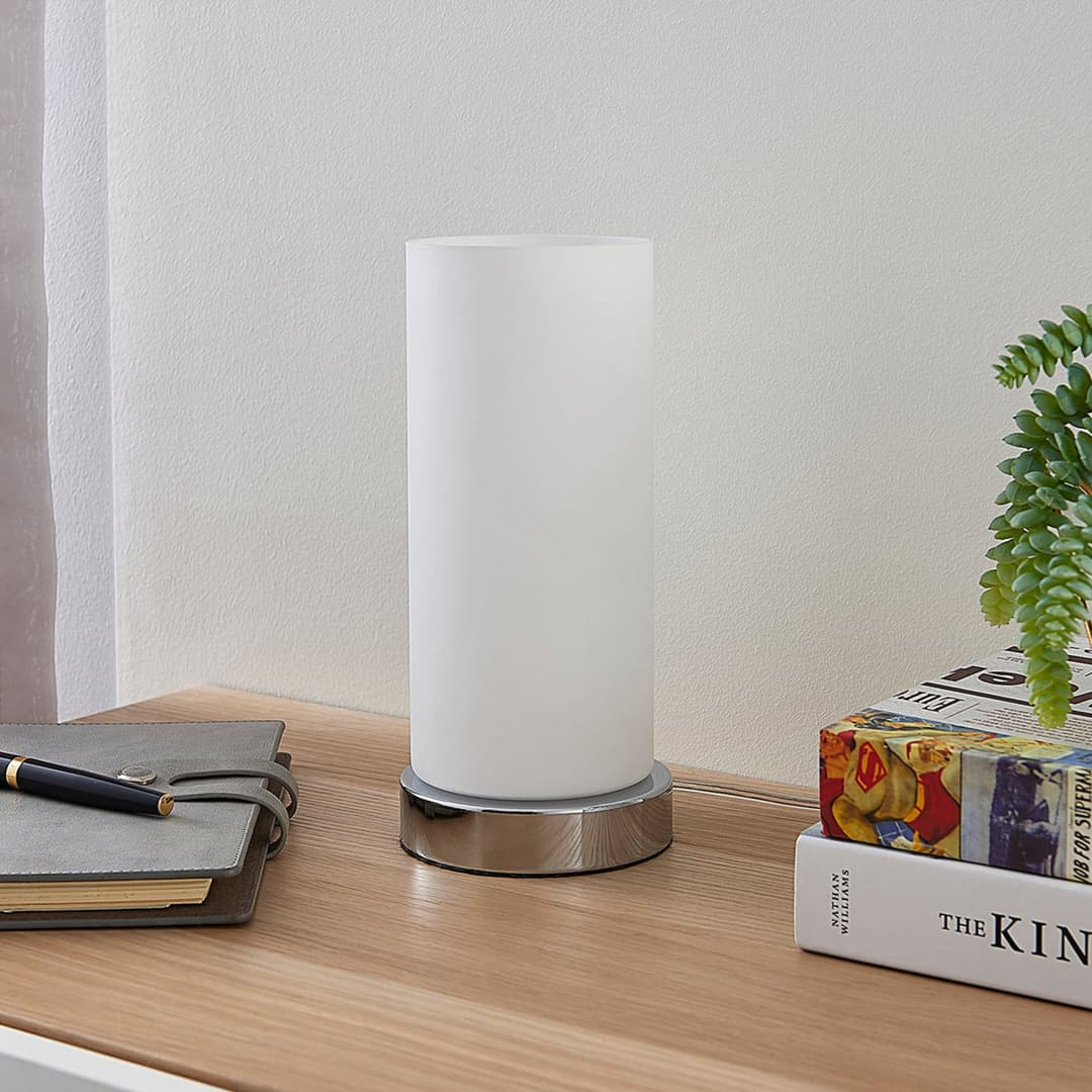 Elianna Tischleuchte Opal - Lindby - Wohnzimmer - Modern - Glas - Einflammig
