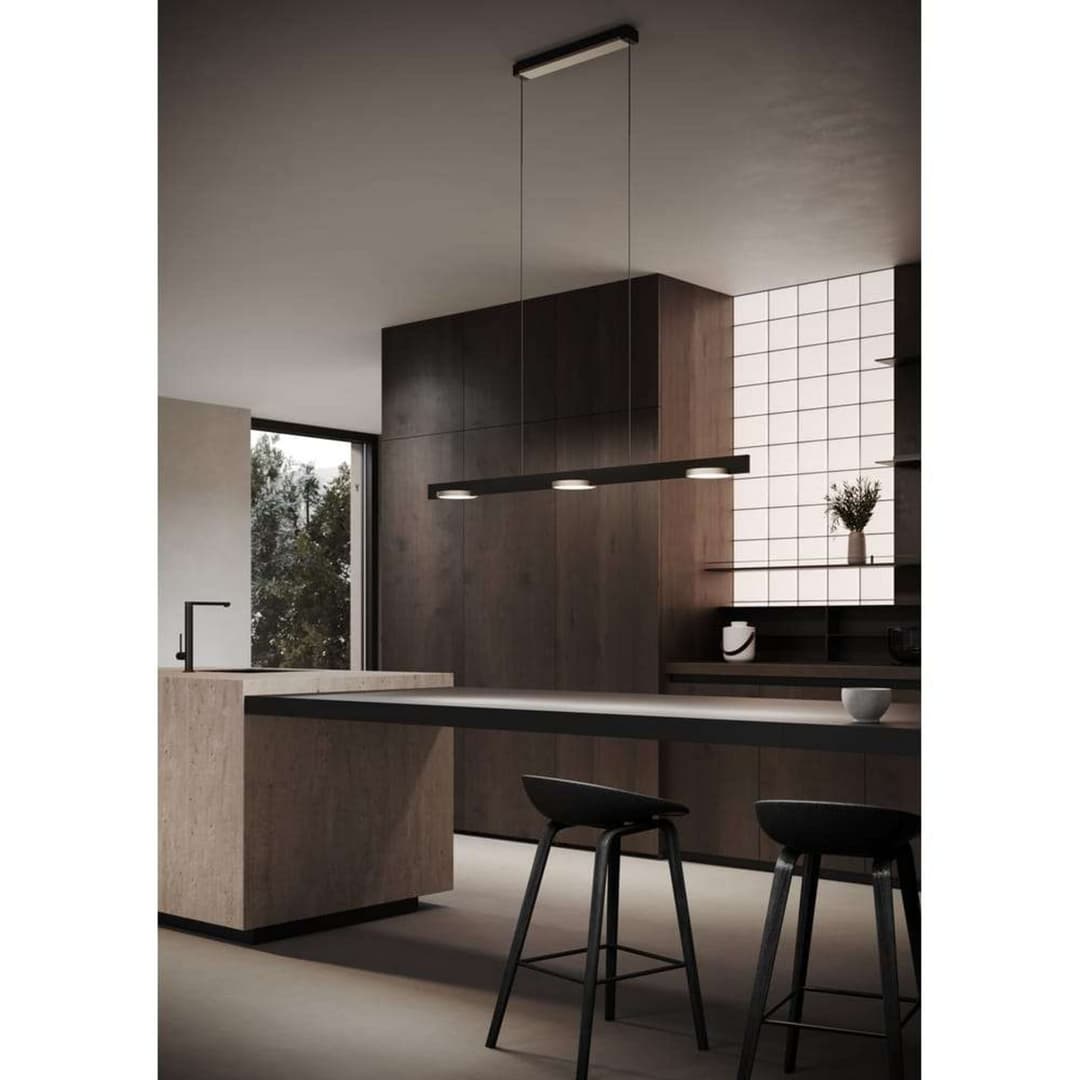 Inlay S1250 Linear Pendelleuchte, schwarz/gold - Light-Point LIGHT-POINT Design by Studio F.A. Porsche - Esszimmer - Aluminium