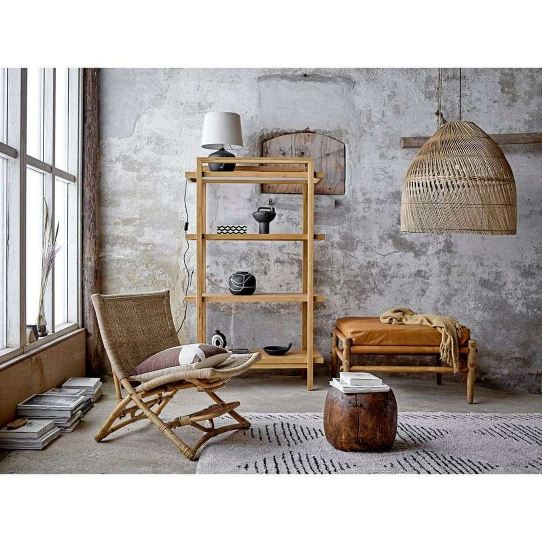 Matheo Tischleuchte Black/Terracotta - Bloomingville - Wohnzimmer - Stoff / Textil