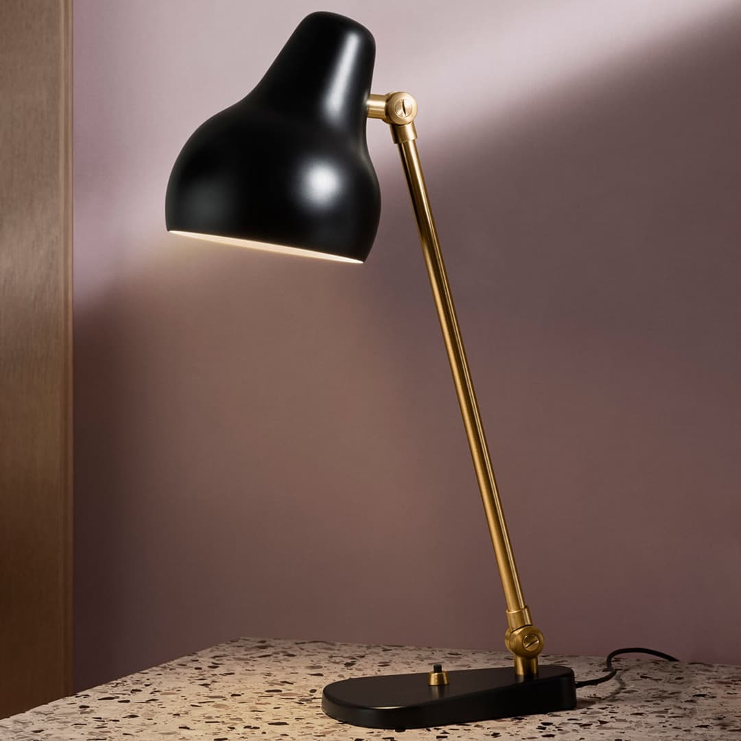 VL38 Tischleuchte Schwarz - Louis Poulsen - Wohnzimmer - Design - Metall - Einflammig