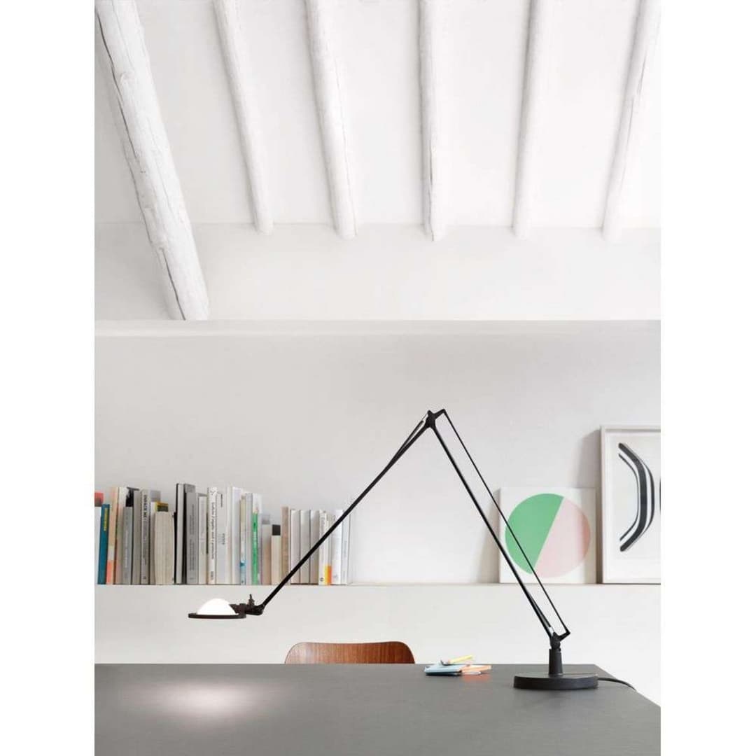 Berenice Tischleuchte 45x45 Messing/Alu - Luceplan - Arbeitszimmer / Büro - Aluminium