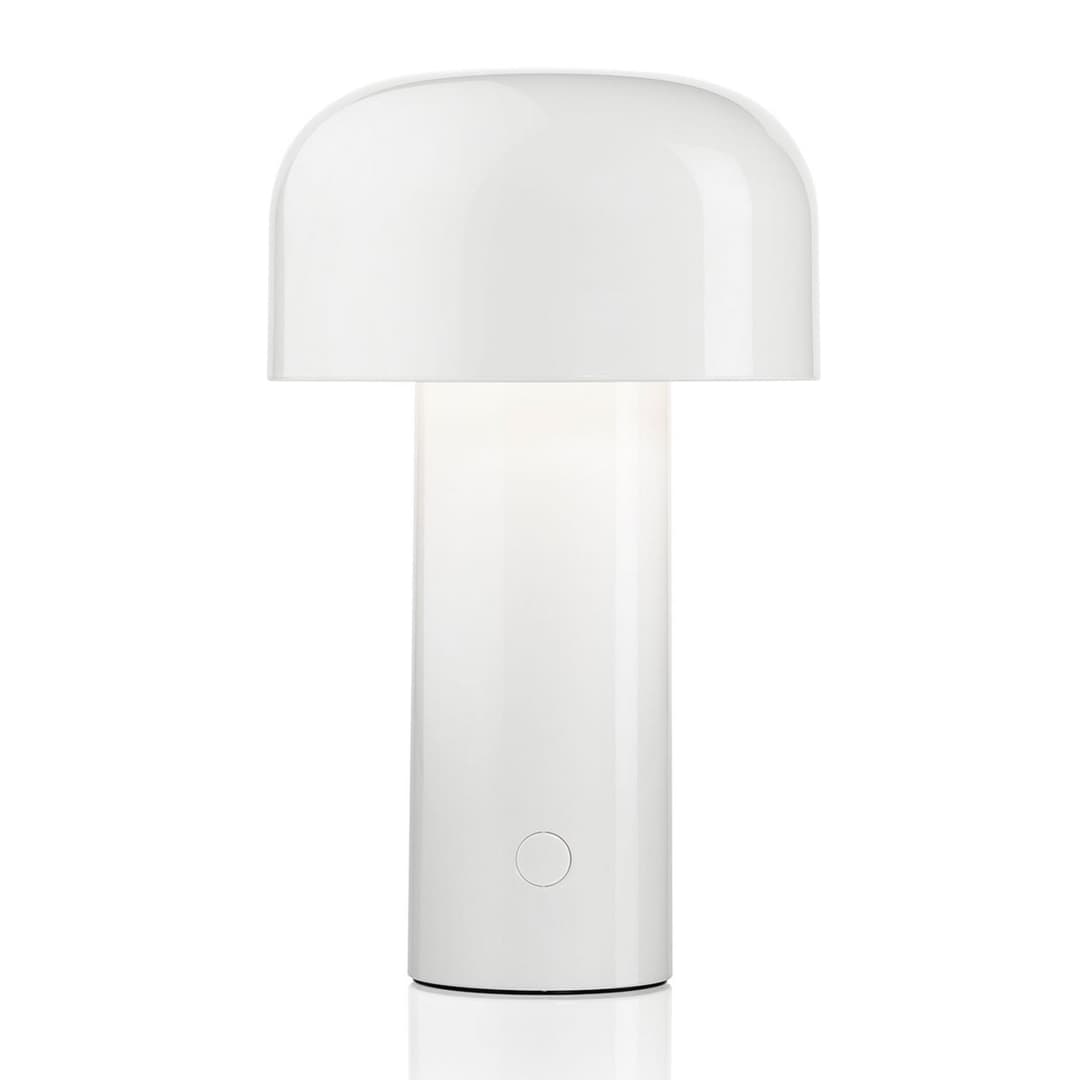 Bellhop Portable Tischleuchte White - Flos - Wohnzimmer - Design - Kunststoff - Mit Schirm