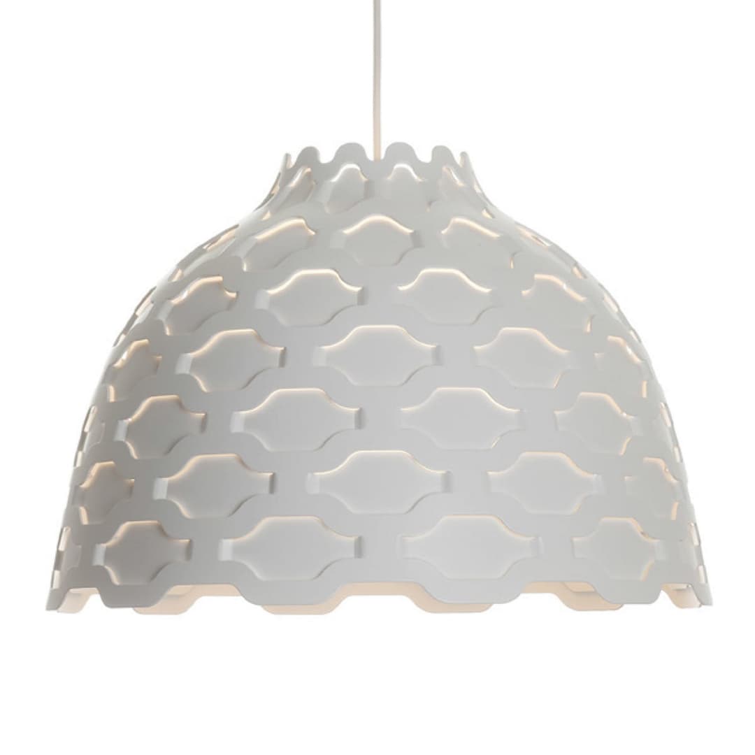 LC Shutters Pendelleuchte White - Louis Poulsen - Wohnzimmer - Design - Metall - Einflammig