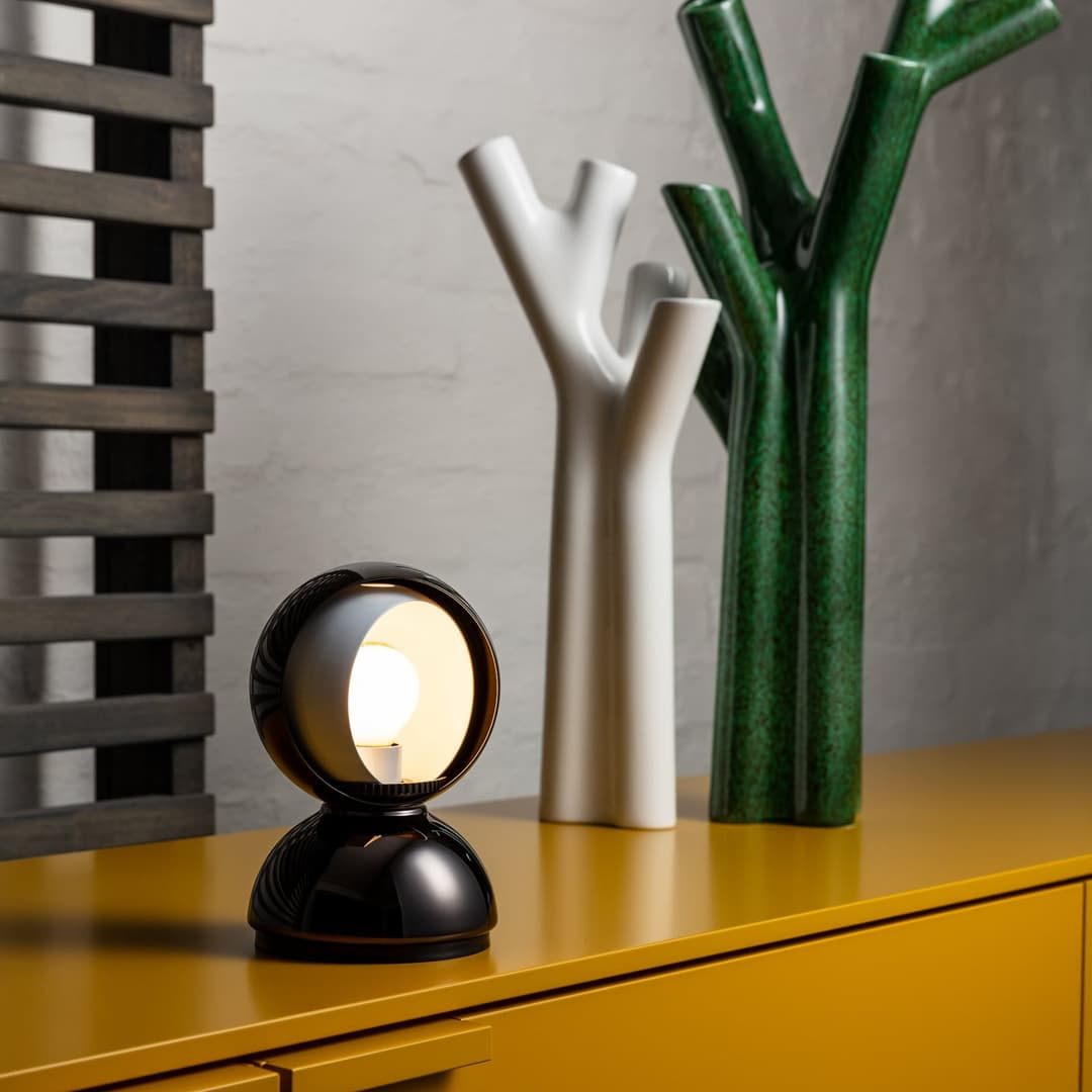 Eclisse Tischleuchte Matt Black - Artemide - Wohnzimmer - Design - Metall